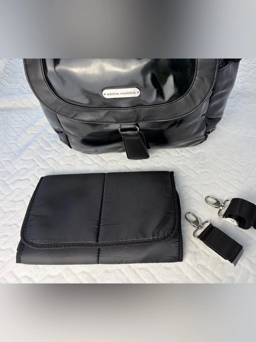 Adelina Madelina Whimsygoth Diaper Bag with stroller hooks and changing pad